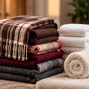 Woolen Blankets & Towels